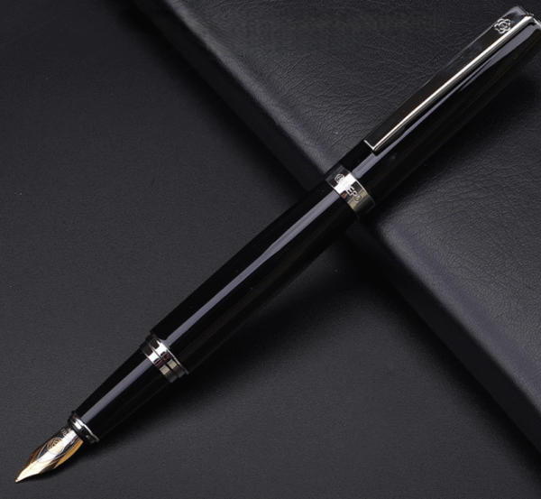 5a0ad3f0-11d2-40a8-9220-68e13abfa5e1_副本 Black and gold iridium men's fountain pen-Gift Box Set