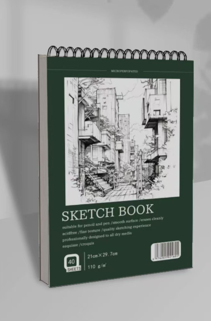 High-end minimalist sketchbook