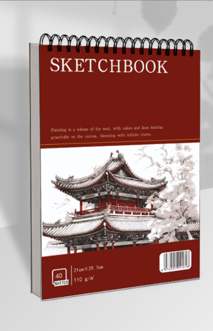 High-end minimalist sketchbook