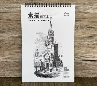 8K上翻 Blank sketchbook/sketching book